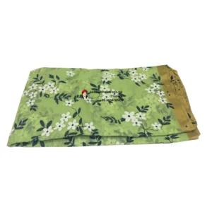 Floral Green Printed Tissue Hindu Wedding Turban
