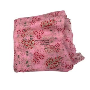 Floral Pink Printed Tissue Hindu Wedding Turban