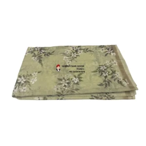 Floral Sage Green Printed Tissue Hindu Wedding Turban