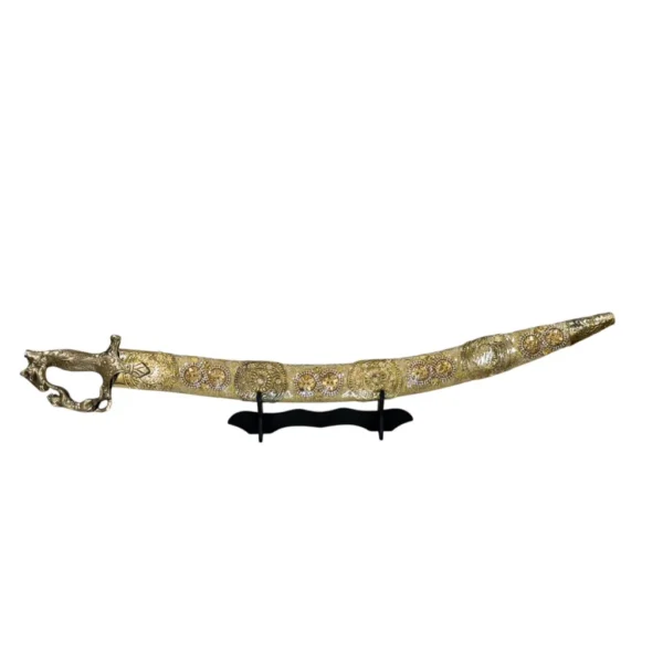 Golden Base Wedding Sword With Kalera Design