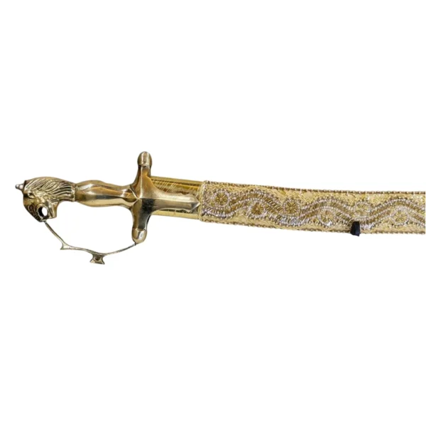Golden Base Wedding Sword With Tiger Handle