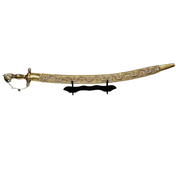 Golden Base Wedding Sword With Tiger Handle