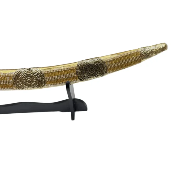 Golden Wedding Sword With Kaleera Design