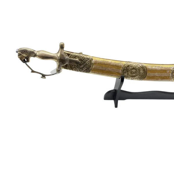 Golden Wedding Sword With Kaleera Design