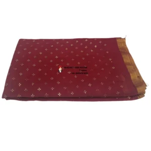 Maroon Printed Tissue Hindu Wedding Turban