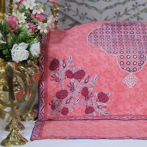 Pink Color Rumala Sahib (Shehnaaz Theme) – Set of 4 Pieces - Image 3