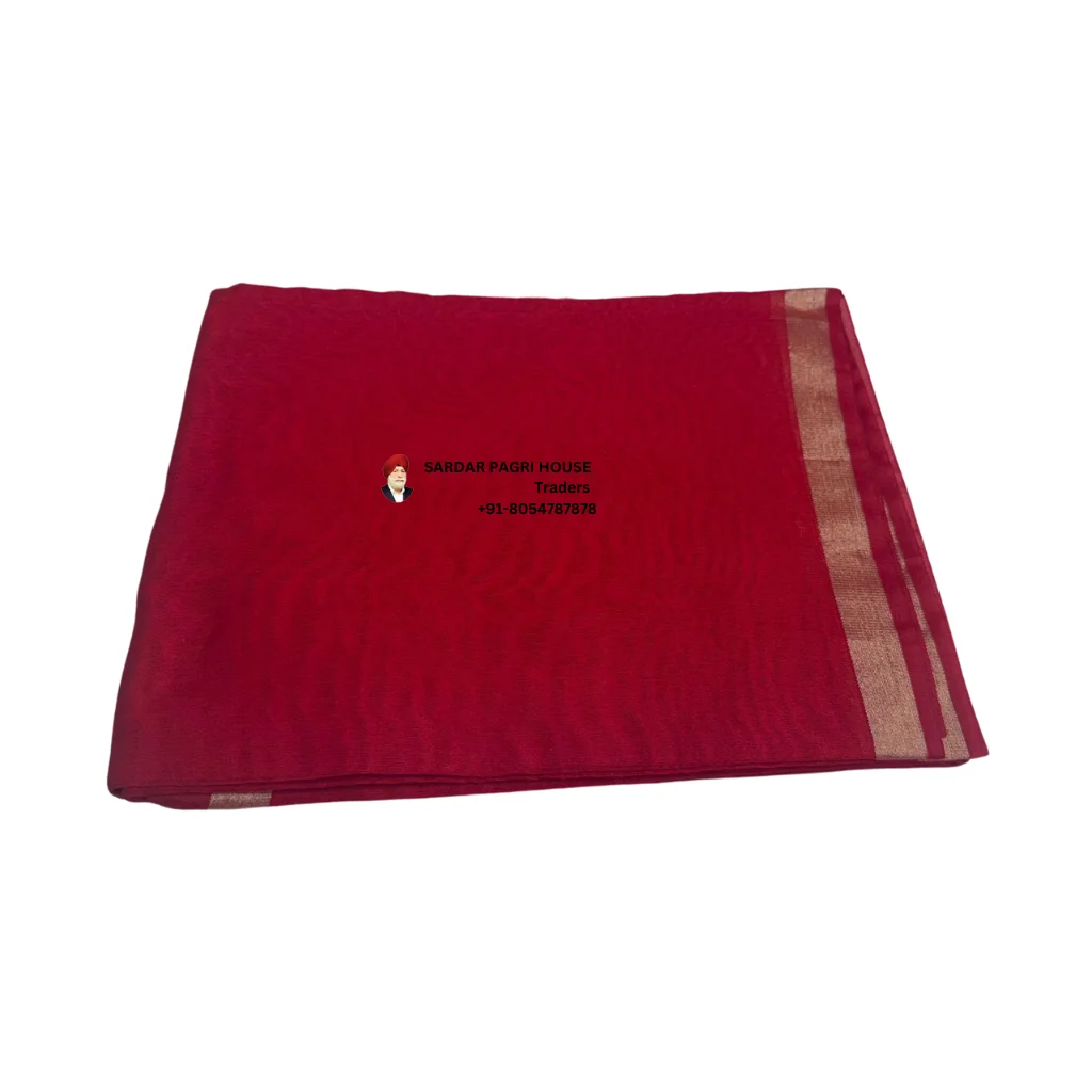 Red Tissue Hindu Wedding Turban