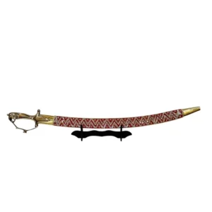 Red Wedding Sword With Tiger Handle