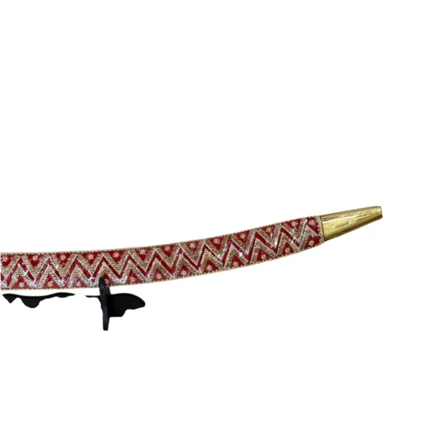 Red Wedding Sword With Tiger Handle - Image 4