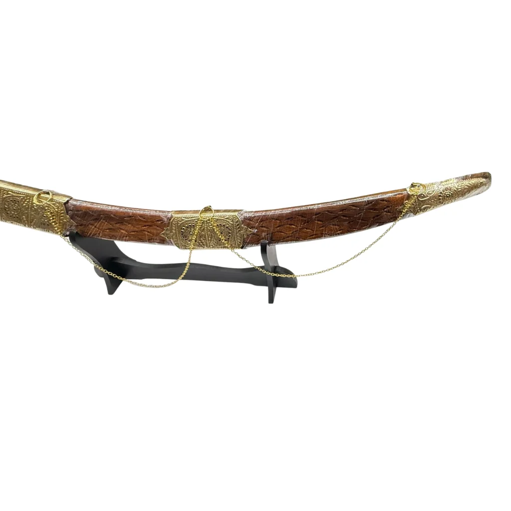 Wooden Wedding Sword With Chain & Tiger Handle