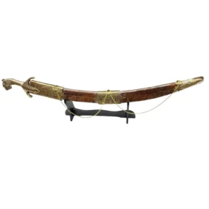 Wooden Wedding Sword With Chain & Tiger Handle