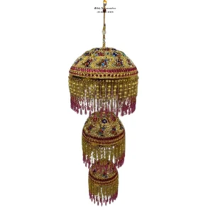Chattar Sahib 3 Tier With Multi-Color Beads
