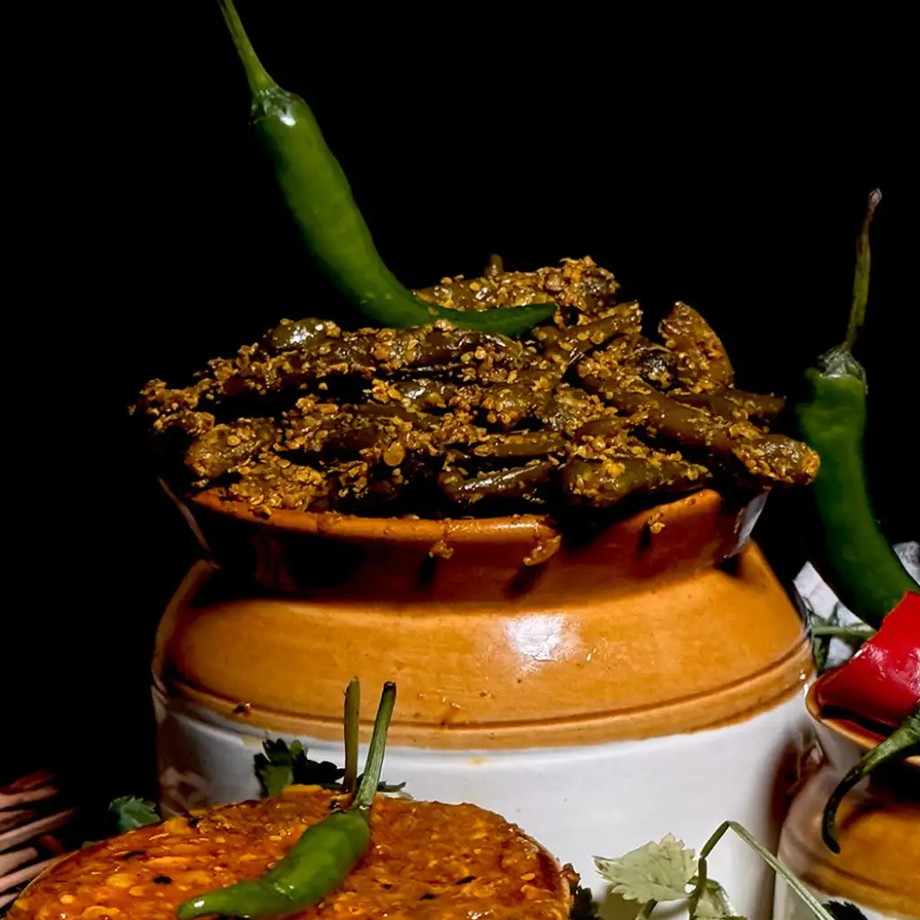 Indian Spicy Green Chilli Pickle