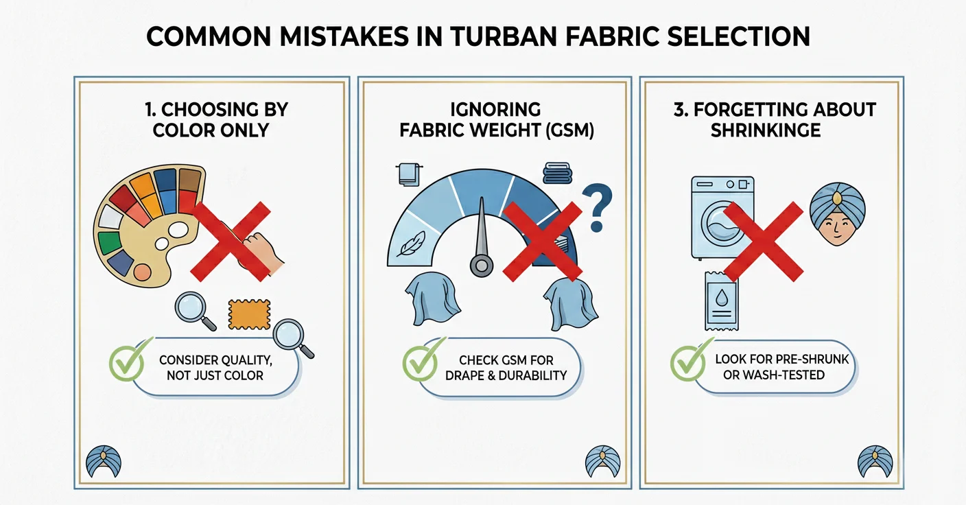 Common Mistakes People Make When Choosing Turban Fabrics