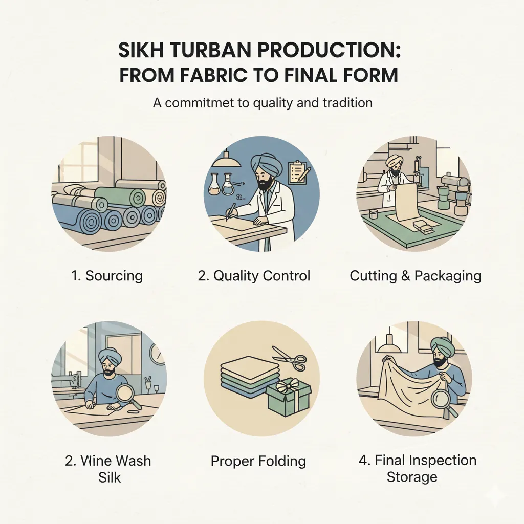 Behind-the-Scenes: The Journey of a Sikh Accessories Turban Fabric