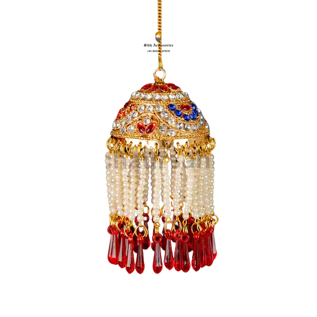 2 Inch Chabba Sahib with Multicolor Mirror Stones