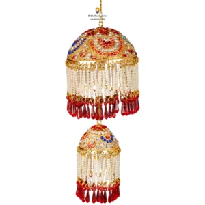 2 Tier Chabba Sahib with Multicolor Mirror Stones