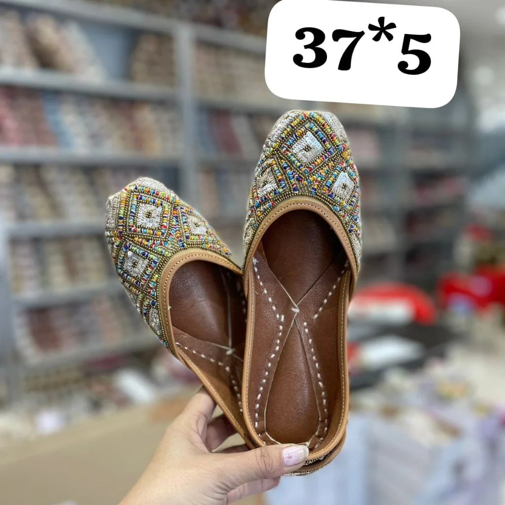 Warm Beige Punjabi Jutti For Women