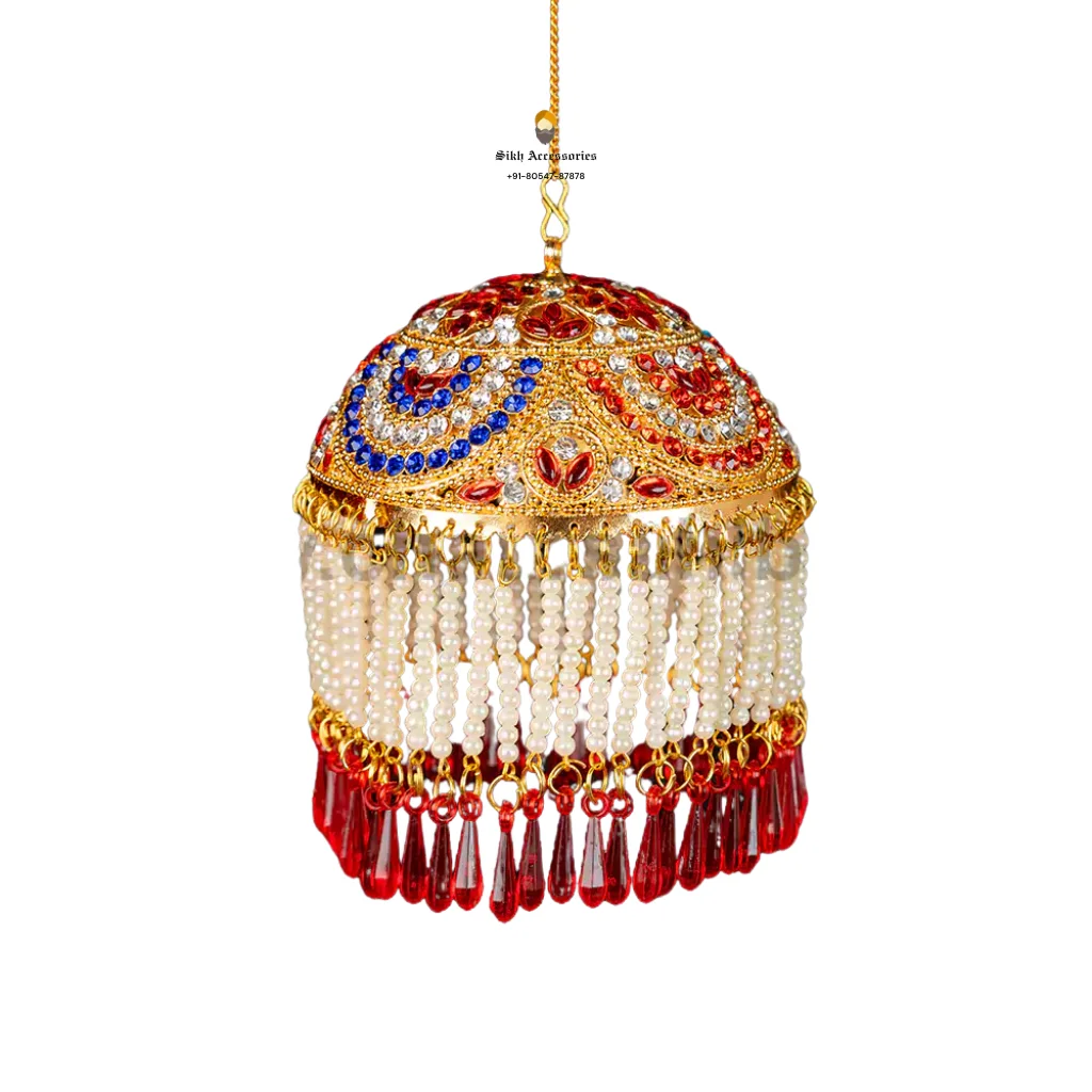 4 Inch Chabba Sahib with Multicolor Mirror Stones