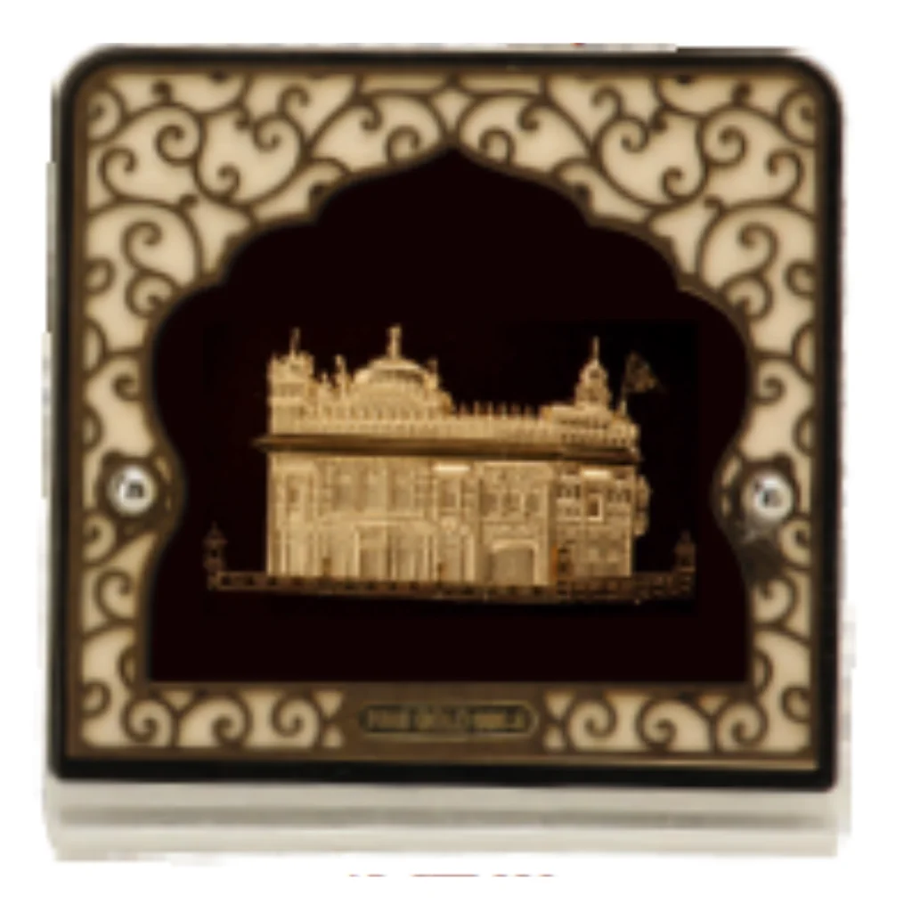 Aarya's Extra Mini Solid Carving Golden Temple Frame