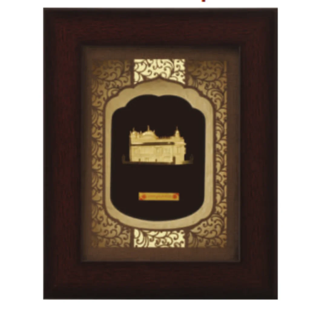Aarya's Extra Mini Solid Carving Golden Temple Frame