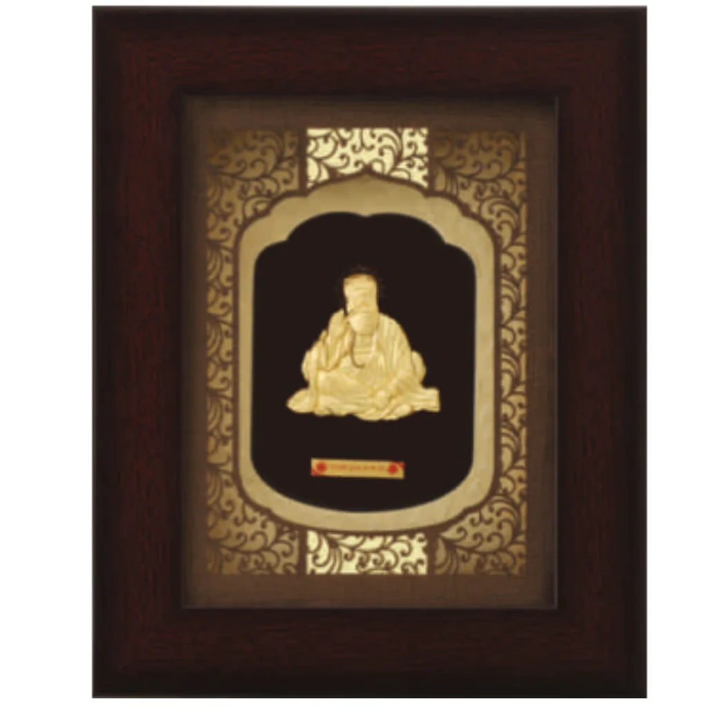 Aarya's Extra Mini Solid Carving Guru Nanak Dev Ji Frame