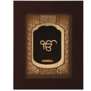 Aarya's Extra Mini Solid Carving Ik Onkar Frame