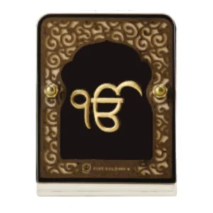 Aarya's Extra Mini Solid Carving Ik Onkar Frame