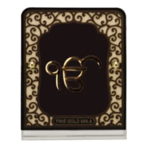 Aarya's Extra Mini Solid Carving Ik Onkar Frame