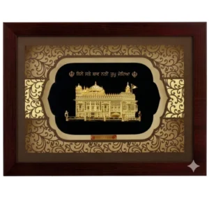 Aarya's Gold Plated Golden Temple Frame
