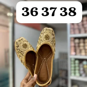 Antique Gold Punjabi jutti For Women