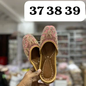 Dusty Rose Pink Punjabi Jutti For Women