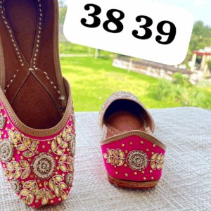 Hot Pink Punjabi Jutti For Women