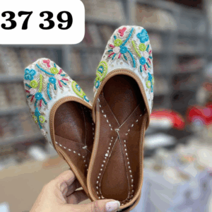 Icy Mint Punjabi Jutti For Women