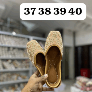 Peach Punjabi Jutti For Women