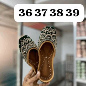 Royal Bottle Green Punjabi Jutti For Women