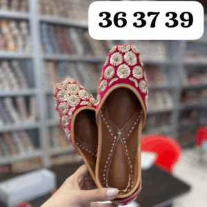 Royal Rani Pink Punjabi Jutti For Women