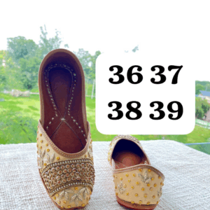 Soft Gold Punjabi Jutti For Women