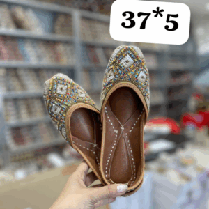 Warm Beige Punjabi Jutti For Women