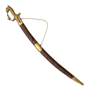 Designer Wooden Cut-Work Wedding Sword With Tiger Handle