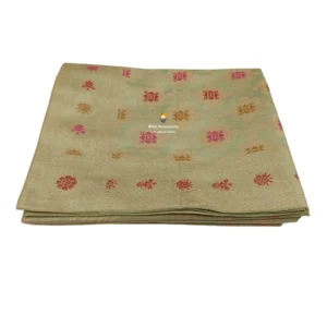 Green Banarsi Handblock Print Rumala Sahib - Double Set