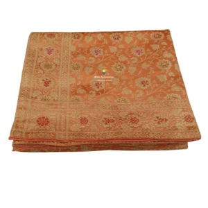 Honey Orange Banarsi Handblock Print Rumala Sahib