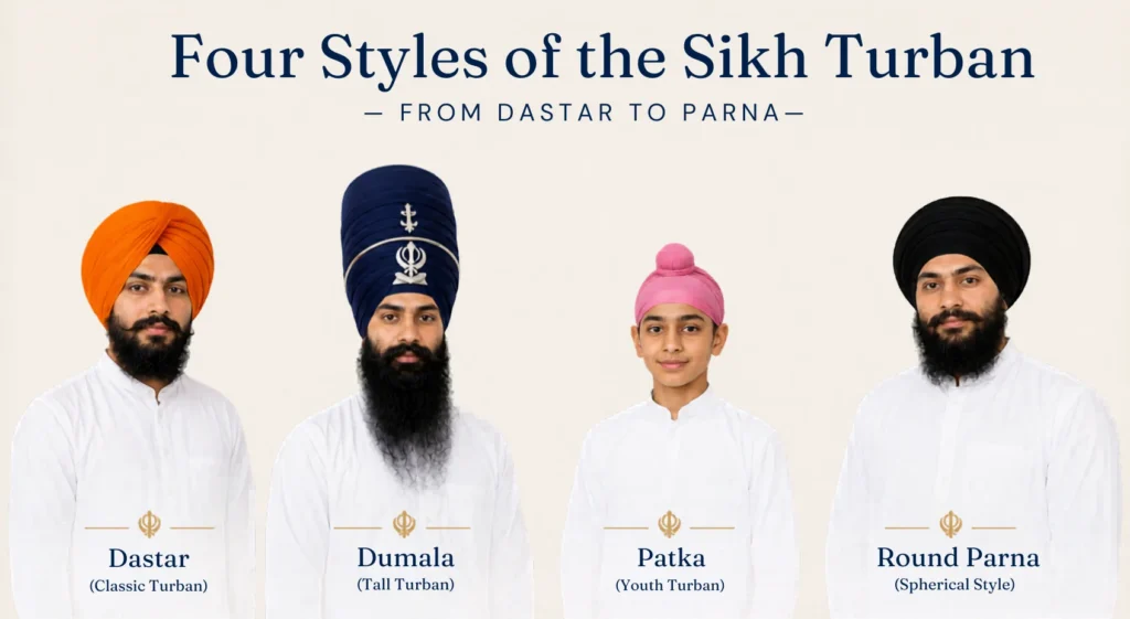 four-styles-of-sikh-turban