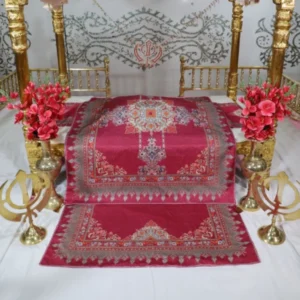 Burgundy Rumala Sahib (Jhelum Theme) – Set of 4 Pieces