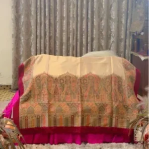 Cream Colour Pashmina Rumala Sahib – Set of 4 Pieces
