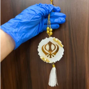 Gold Khanda Charm Decorative Hanging