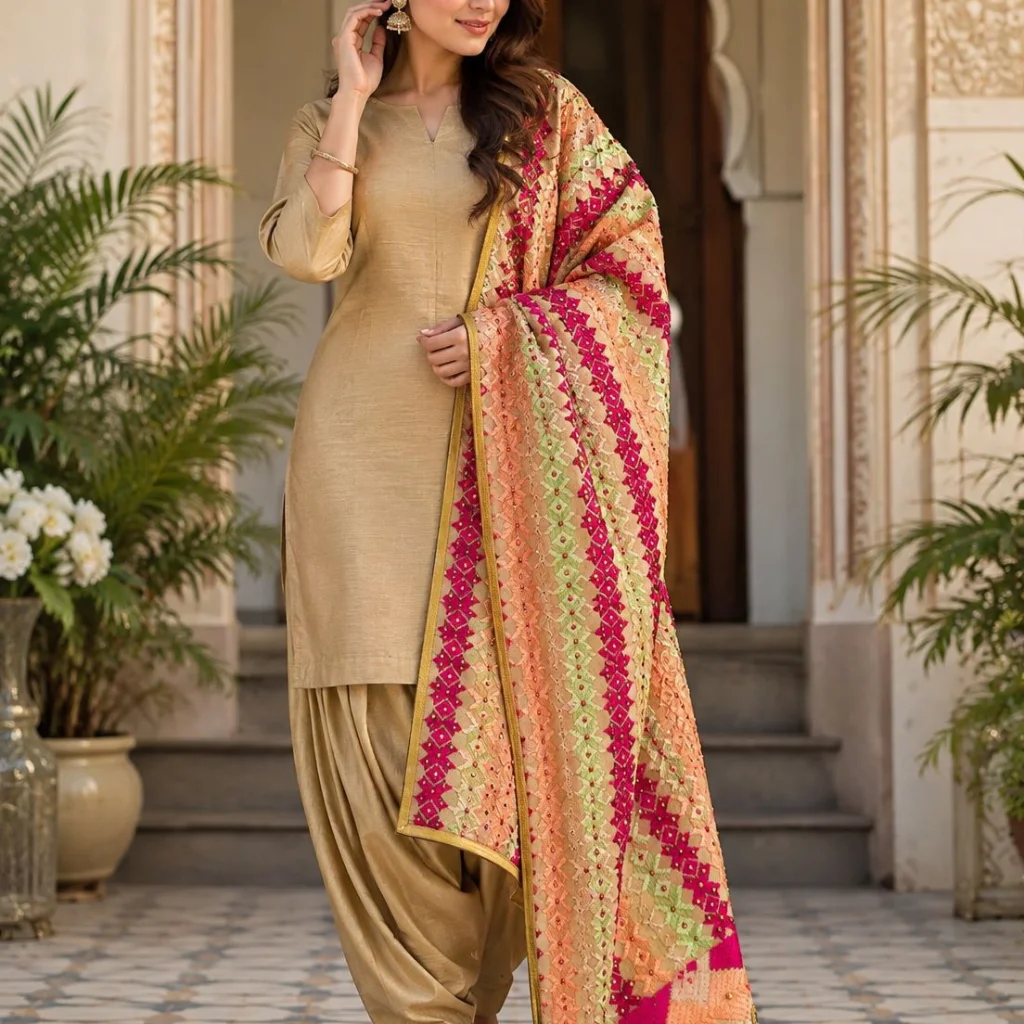 Multicolor Rang – Heavy Work Wedding Phulkari