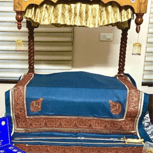 Royal Blue Color Pashmina Rumala Sahib - Set of 4 Pieces