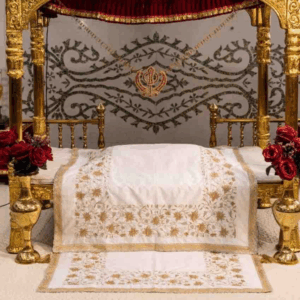 White Color Rumala Sahib (Amrit Theme) – Set of 4 Pieces