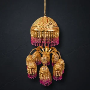 2 Tier Chabba Sahib With Rani Mirror Stones